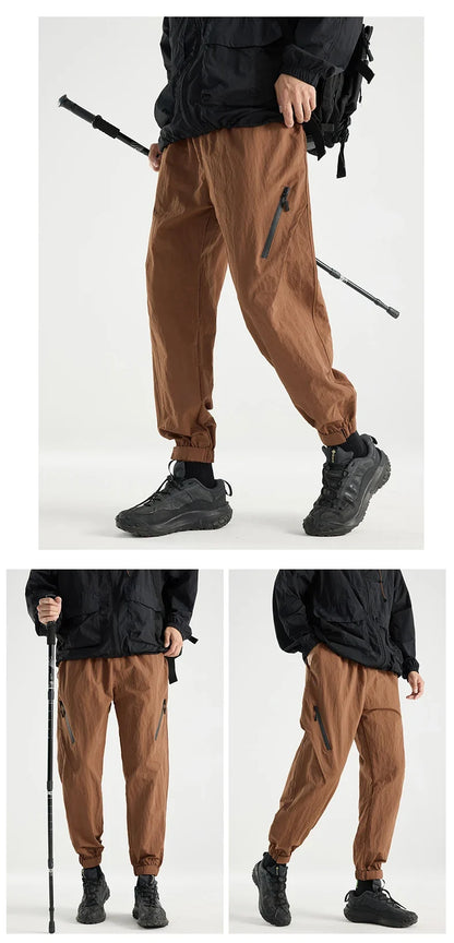 Men's Water-repellen Hiking Pants Quick Drying Fashion Cargo Pants Breathable Trousers Fishing Camping Outdoor Sport Pants