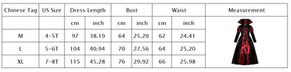 European and American Vintage Ball Gown Princess The Middle Age Upper Class Frock Girls Halloween Vampire Cosplay Costume Dress