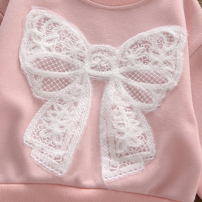 New Spring Autumn Baby Clothes Suit Children Girls Long Sleeved T-Shirt Pants 2Pcs/Sets Fashion Kids Clothing Set Infant Outfits
