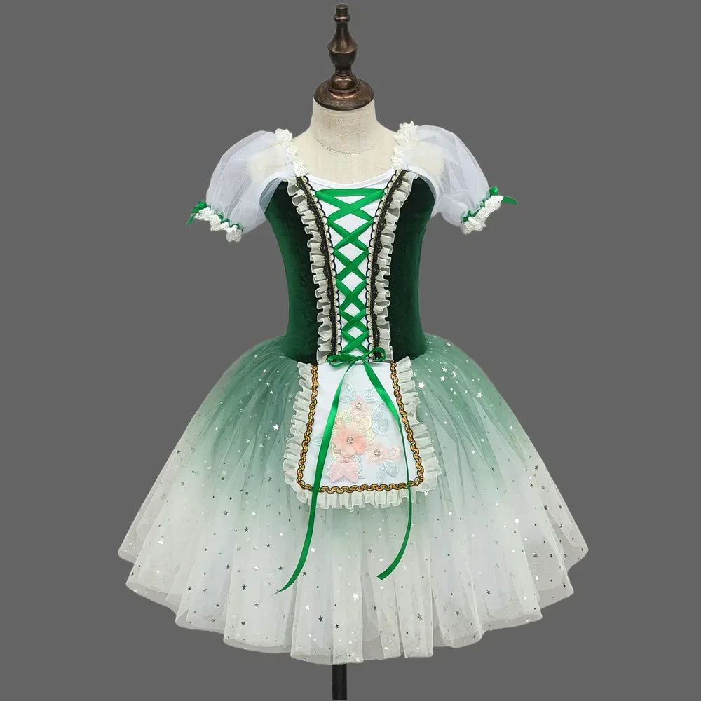 Girls' Ballet Skirt, Dance Skirt, Children's Ballet Skirt, Campus Dance Programs, Collective Stage Performance Costumes