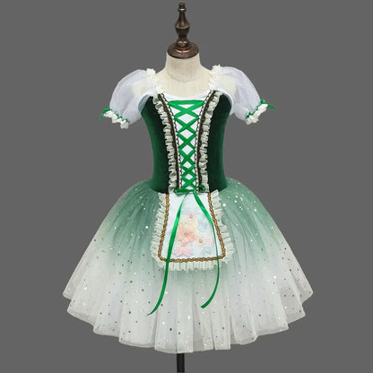Girls' Ballet Skirt, Dance Skirt, Children's Ballet Skirt, Campus Dance Programs, Collective Stage Performance Costumes