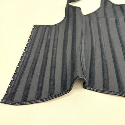 Latex Waist Trainer Corset Women 25-Steel Bones Body Shaper Fajas Slimming Girdle Adjustable Hooks and Straps Tummy Control Vest