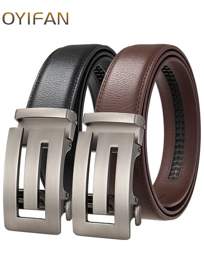 Men's Belt Genuine leather belt Man's high quality luxury business automatic belt Adjustable designer belt for men