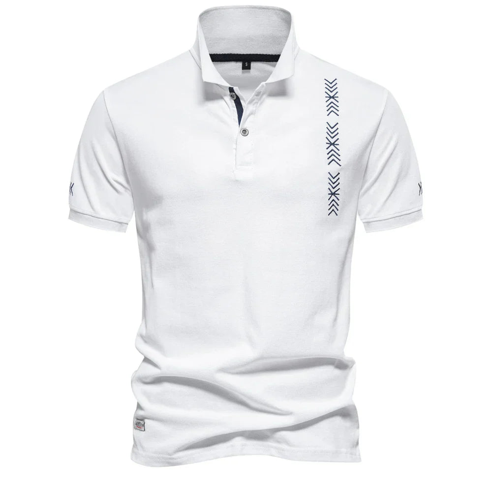 2024 New Summer 100% Cotton Polo Shirt for Men Brand Quality Embroidery Short Sleeve Mens Polos