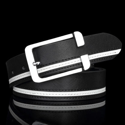 Luxury Brand Belts for Men &Women Unisex Fashion Shiny White Design pin Buckle High Quality Waist Leather Belts ceinture homme