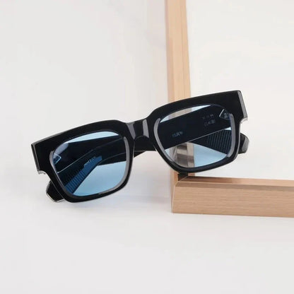 Retro Classical Sunglasses Men Square 10th Anniversary Limited Edition Acetate Handmade Japan Women UV400 with Case Gafas