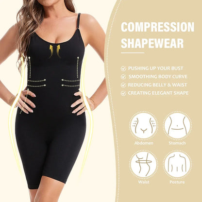Seamless Bodysuit Compression Open Crotch Shapewear Women Push Up Corset Slimming Butt Lifter Full Body Shaper Slimmer