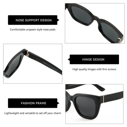 Fashion Butterfly Polarized Sunglasses for Women UV400 Protection Shade Ladies Cat Eye Sun Glasses ZS2218