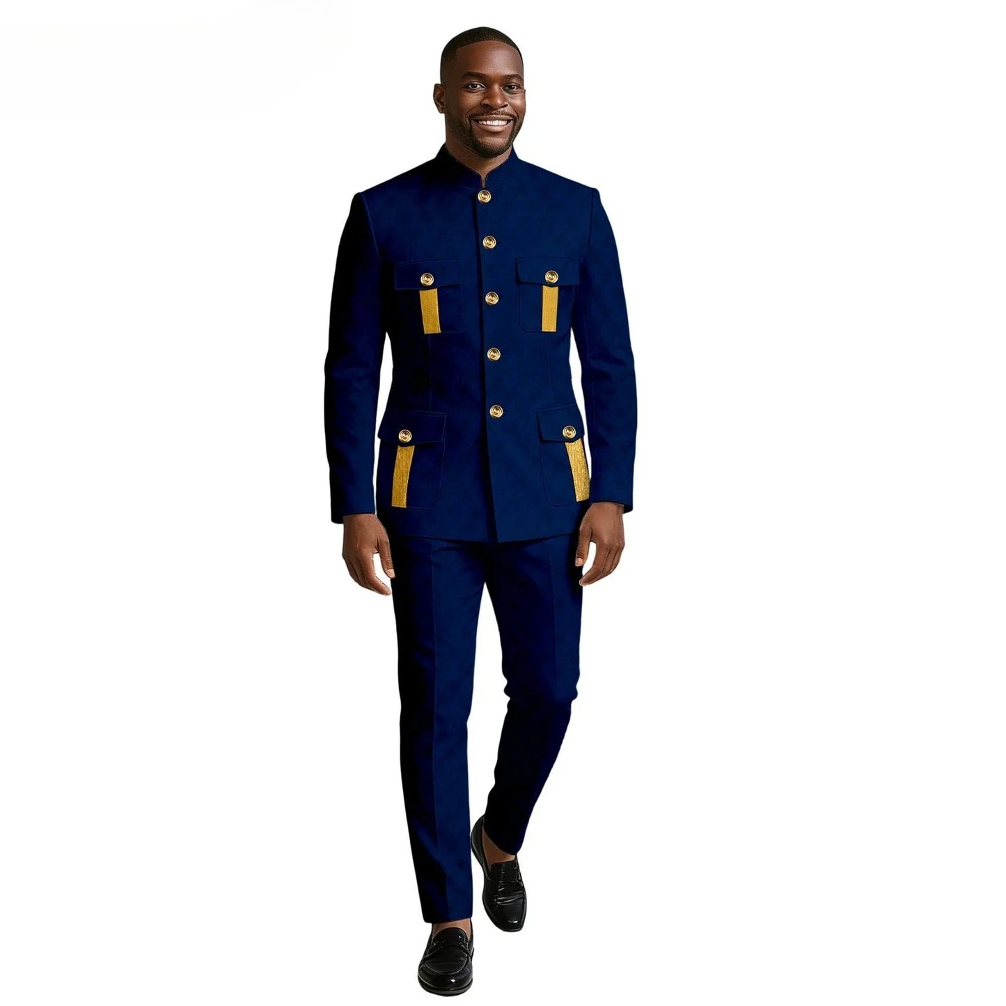 New Men's Suit 2-piece Business Formal Blazer Double-breasted Design Groom Tuxedo for Wedding XS-6XL Outfit