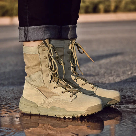 Men Tactical Boots Casual Ankle Waterproof Climbing Shoes Brand Size Boot Free Shipping Outdoor Plus Hiking Shoes