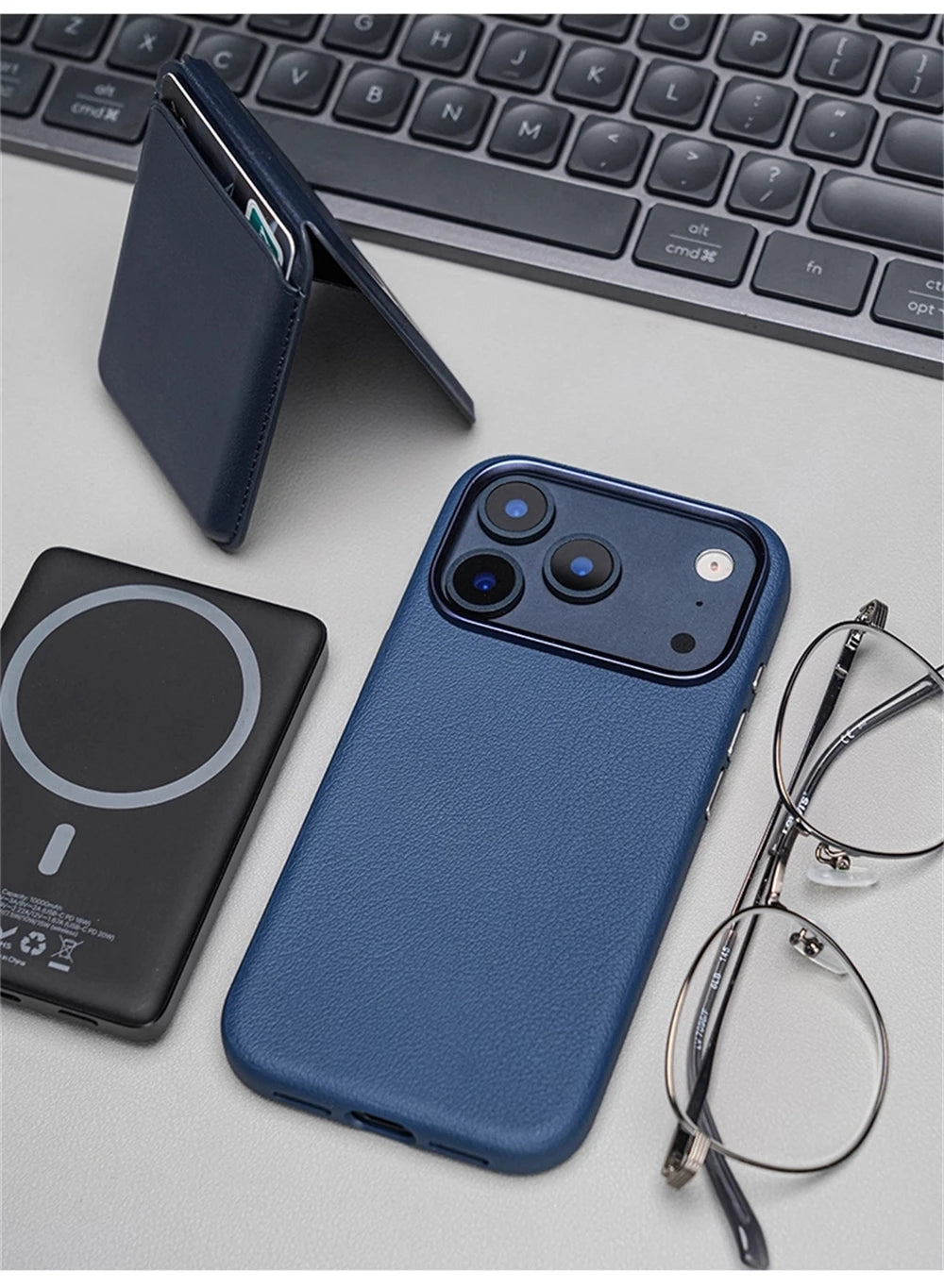 Luxury Business Shockproof PU Leather Camera Button Case For iPhone 17 Pro Max Air For Magsafe Magnetic Wireless Charging Cover