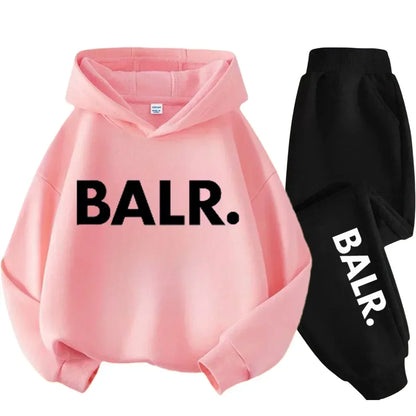 Children Hoodie Set Autumn Winter New York USA Letter Graphic Sweatshirt Pant Suit Baby Boy Girl Kid Sport Two Pieces Tracksuit