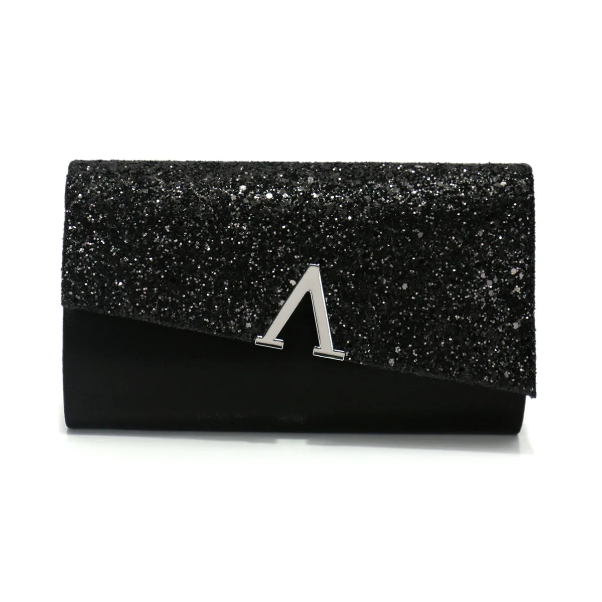 V Design Metal Chain Glamorous Design Evening Bags Envelope Shaped Sequins Handbags For Prom Dinner Wedding Banquet Purse