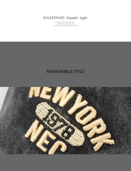Baseball Cap Korean Washed Cotton Soft Top Hat Four Seasons Men's And Women's Embroidered American Letter Cap