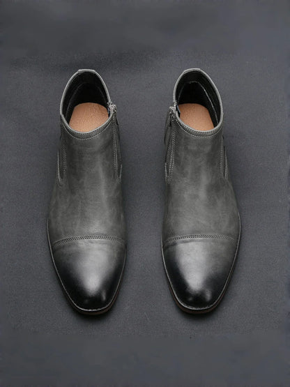 Boots Men Comfortable Fashion 2025 Brand Boots Leather