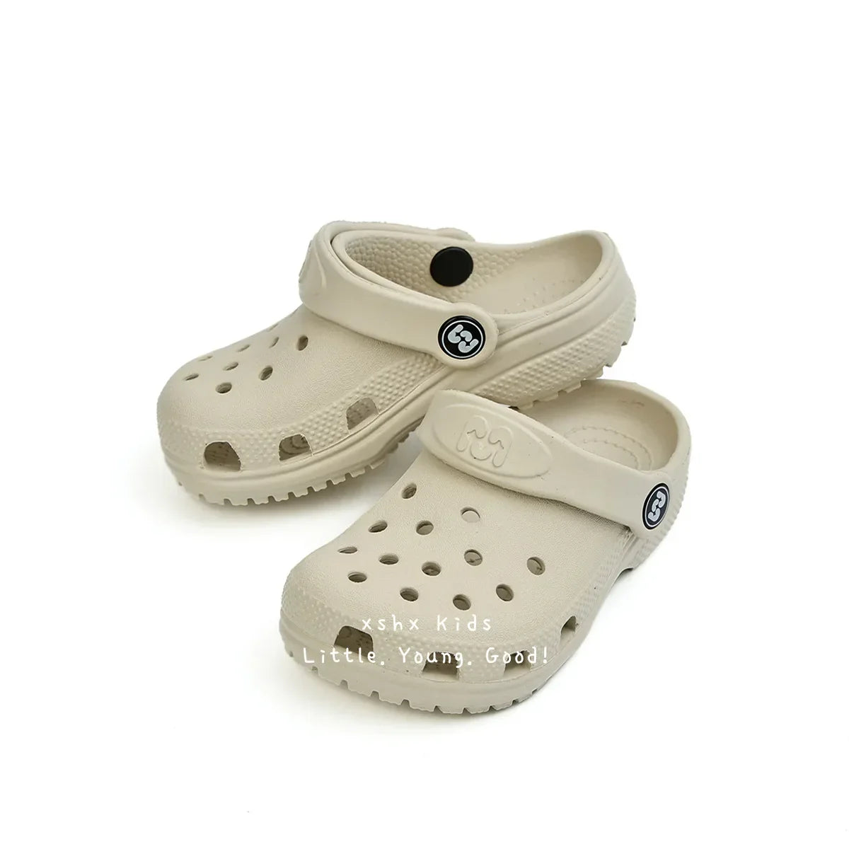 Toddler Little Big Kids Clogs Boys Girls Slip on Slippers with Adjustable Strap Slide Sandals Children Cushioned Garden Shoes
