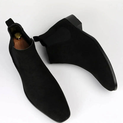 Men's Classic Double Elastic Chelsea Boots