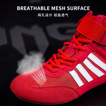 Training Wrestling Shoes Men female Fitness Boxing Shoes Mesh Breathable Boxing Shoes Men High Quality Wrestling Shoes