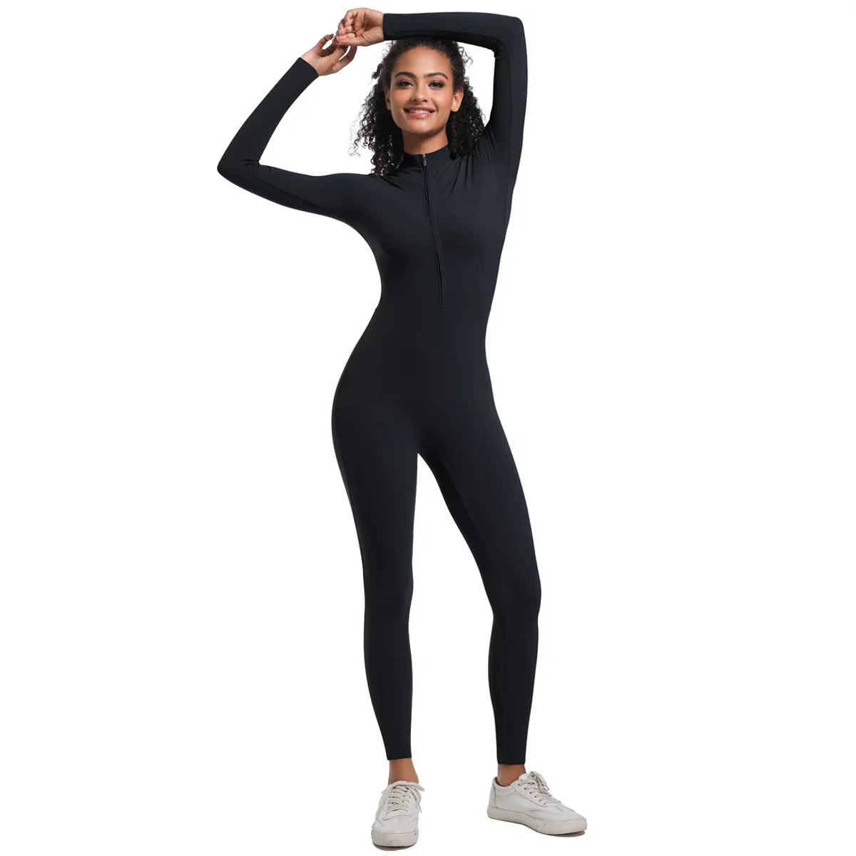 Women's Jumpsuit Women's Sports Shapewear Seamless Slim Fit Long Sleeve Sports Bodysuit  Fitness Sports Bodysuit Yoga Suit