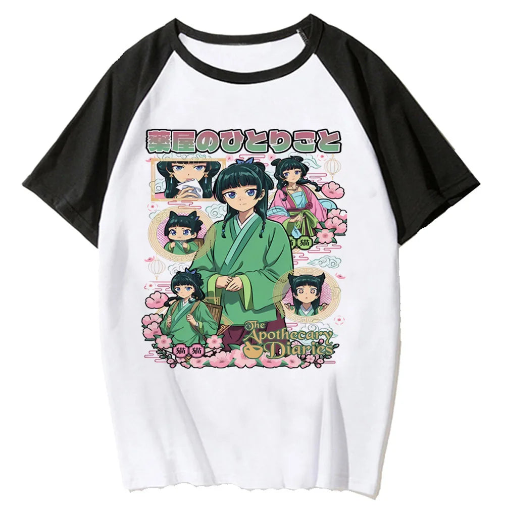 Maomao the Apothecary Diaries tshirt girl Comfortable graphic Y2k University Retro tshirt Trendy Graphic harajuku Digital Pastel