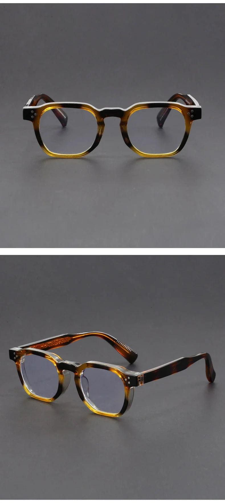 Classic Geometric Simple Retro Design Men's Anti-Blue Light Glasses Women's Reading Glasses Customizable Prescription