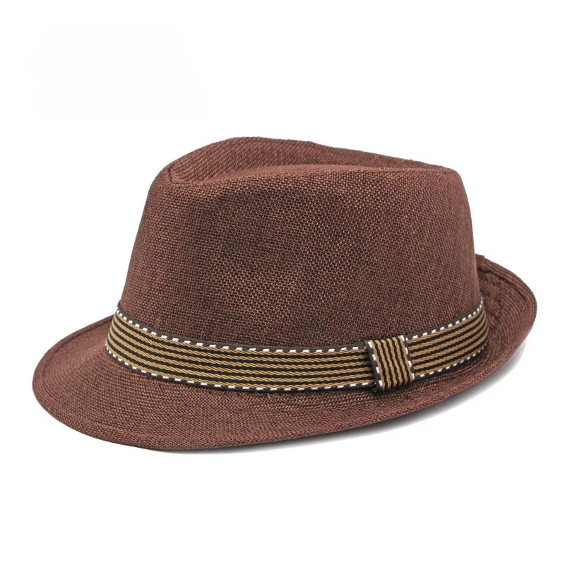 Middle-aged and Elderly MenHats Retro Jazz Hats Fashion Beach Hats Sun Visor Hat Women in Summer.