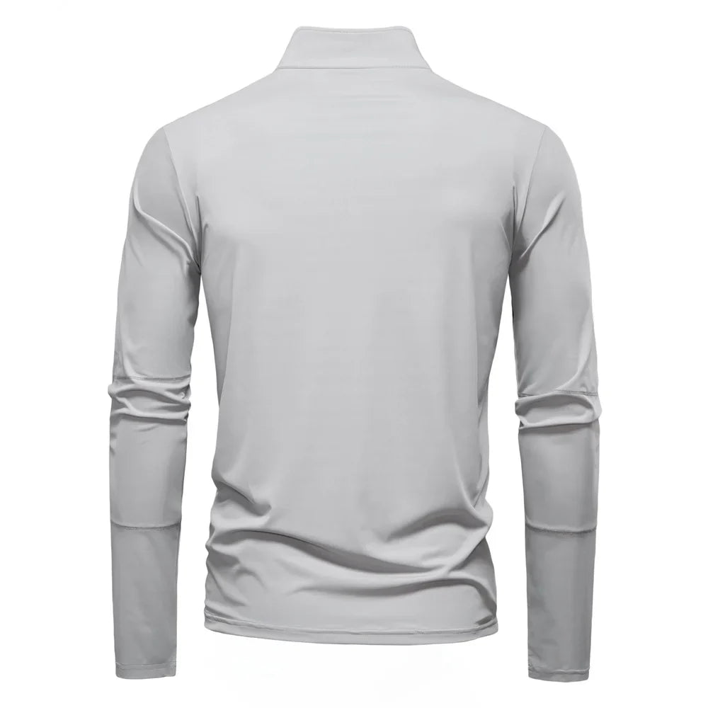 2025 Men's Spring Lightweight Breathable UV Protection Sun Shirt for Outdoor Activities Male T Shirt