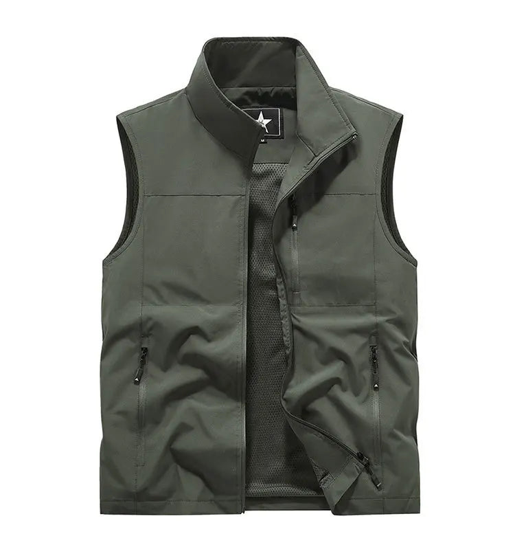 2024 Outdoor Casual Vest For Men Large Pocket Fashion Coat High Quality Design Hot Street Wear Vest For Men