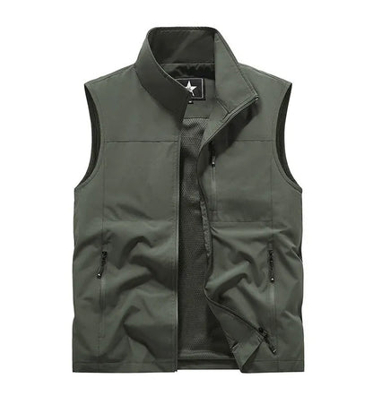 2024 Outdoor Casual Vest For Men Large Pocket Fashion Coat High Quality Design Hot Street Wear Vest For Men