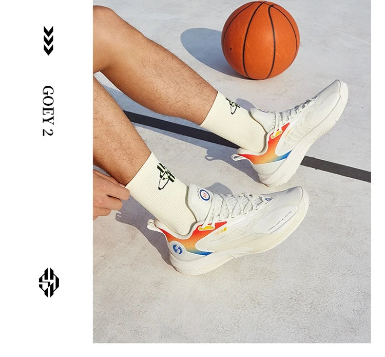 GOEY 2.0 Youth Men's Sports Basketball Wear-Resistant Non-slip Shock-absorbing Lightweight Sneakers Male 672511117