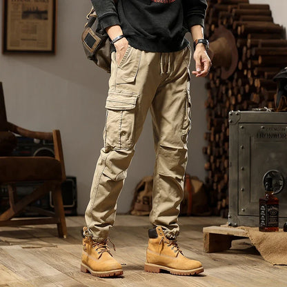 New Men Fashion Military Cargo Army Pants Slim Regualr Straight Fit Cotton Multi Color Camouflage Green Yellow Trousers BL7606
