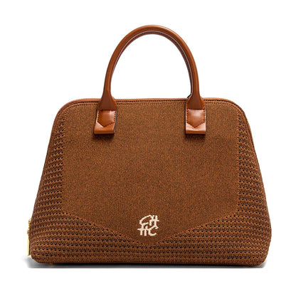 Women's Tote Bag Summer New Apricot Large Capacity Beach Bag Leisure Vacation Shoulder Bag