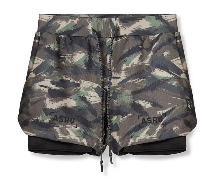Men's Summer Quick Dry Running 2 in 1 Shorts Sports Jogger Short Pants Male Gym Fitness Workout Sweatpants Plus Size M-5XL