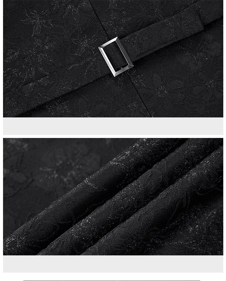 New Tuxedo 3 Piece Suit, Men's Groom's Suit, Top + Vest + Pants