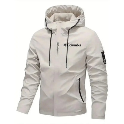 2026 Men's Waterproof Raincoat Hooded Lightweight Cycling Jacket Street Style Hiking Windproof Outdoor Leisure