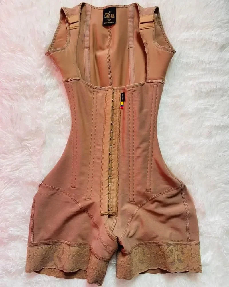 Open Chest Sleeveless Jumpsuit High Compression Shapewear Girdle Breasted Buttocks Lifting Slimming Underwear Body Shaper