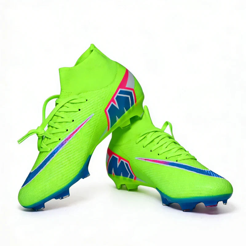 999Y High Quality Mens Soccer Shoes Turf Soccer Cleats for Boys Sneakers TF/FG Training Football Boots Chuteira Campo 35-45