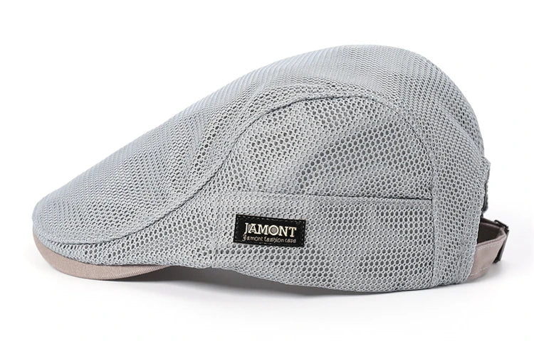 Summer Mens Hats Breathable Mesh Newsboy Caps Outdoor Baker Boy Boinas Cabbie Hat Fashion Driving Flat Cap For Women