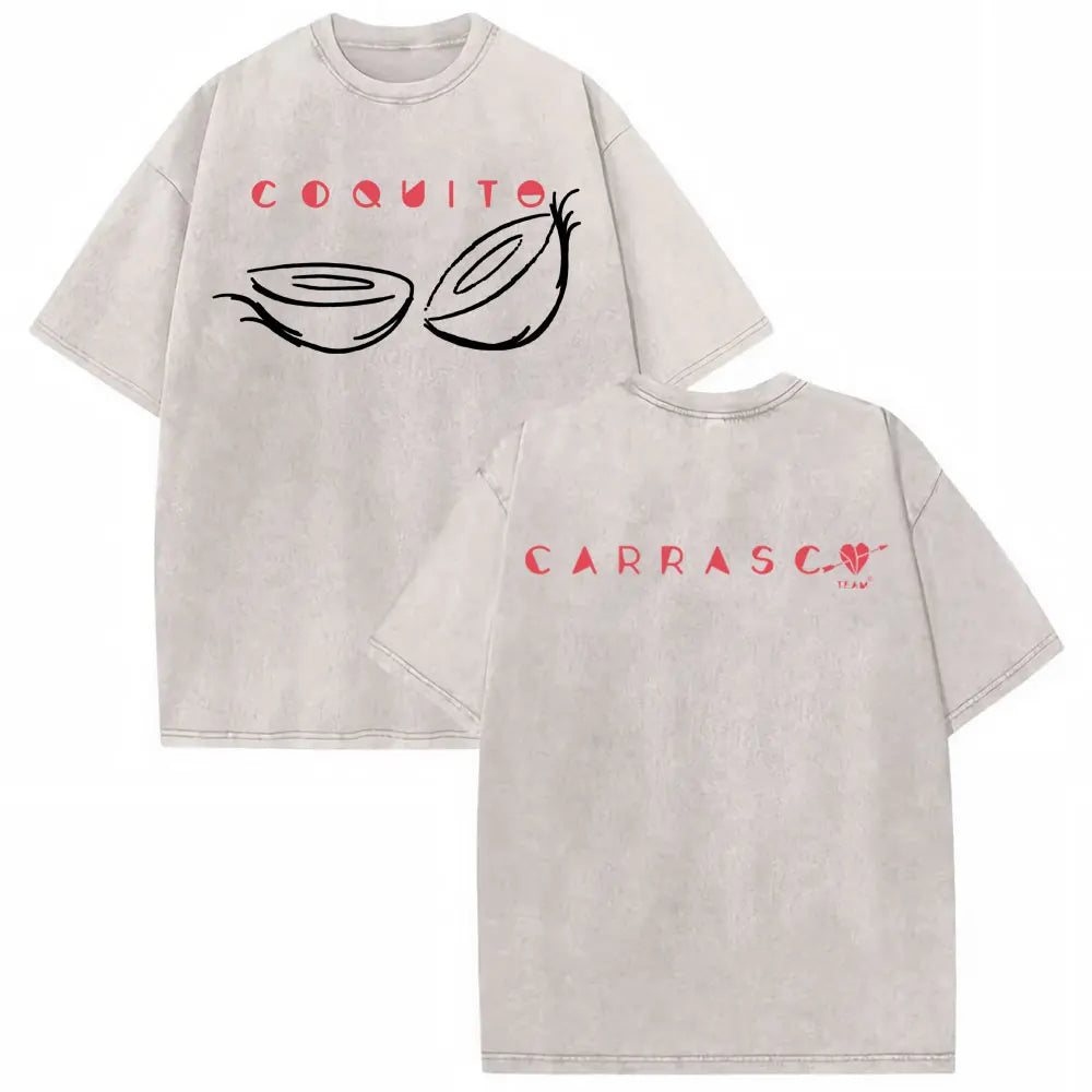 Manuel Carrasco Salvaje Desde Ia Raiz 2026 Vintage Washed T-shirt Men Women Fashion Hip Hop Punk 100% Cotton T Shirts Streetwear
