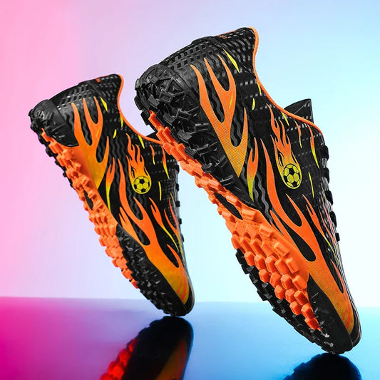 Kids Professional Football Boots Men Soccer Shoes Low-top Ankle Support Sports Youth Match Training Football Non-slip Durable