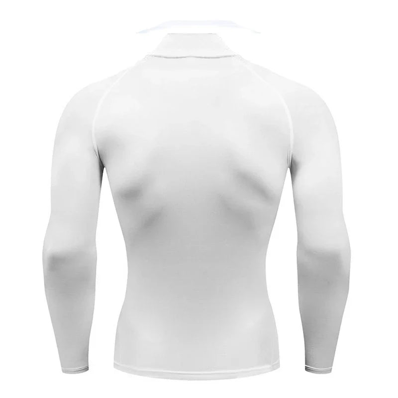 Mens Running T-shirts Autumn Fitness Long Sleeve Sport Shirt Jogging Gym Clothing Sportswear Quick Dry Compression T Shirts