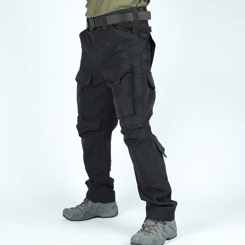 Outdoor Waterproof Work Pants Men Field Combat Tactical Trousers Spring Autumn Wear-Resistant Multi-pocket Training Cargo Pants
