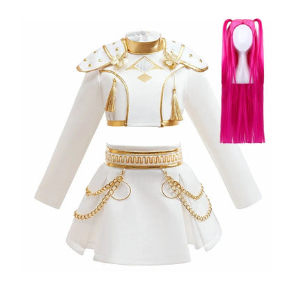Girls Hip Hop Dance Outfit Set Multi Styles Crop Top Jacket Skirt Shorts Kids Jazz Stage Performance Costume