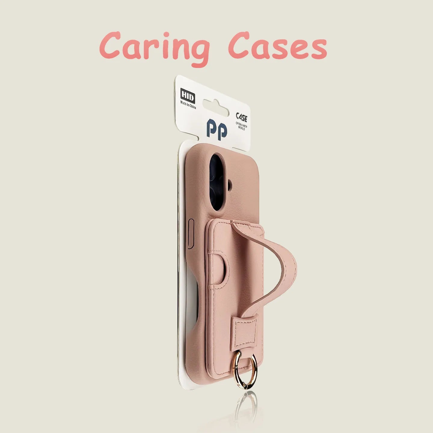 For iPhone 17 Pro Max Case Red Lychee Leather Card Slot Wrist Strap Compatible with iPhone 16 15 14 13