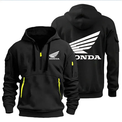 Men's Hoodies Motorcycle Jackets Honda Wings Logo Printed Sweatshirt Pullover Trendy Motorcycle Jackets for Autumn and Winter