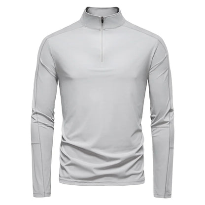 2025 Men's Spring Lightweight Breathable UV Protection Sun Shirt for Outdoor Activities Male T Shirt