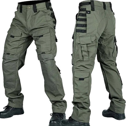 Men Tactical Pants Quick Dry Milit Multi-Pocket Cargo Pants Casual Trousers Wear-Resistant Workwear Traning Hunting Pants Loose