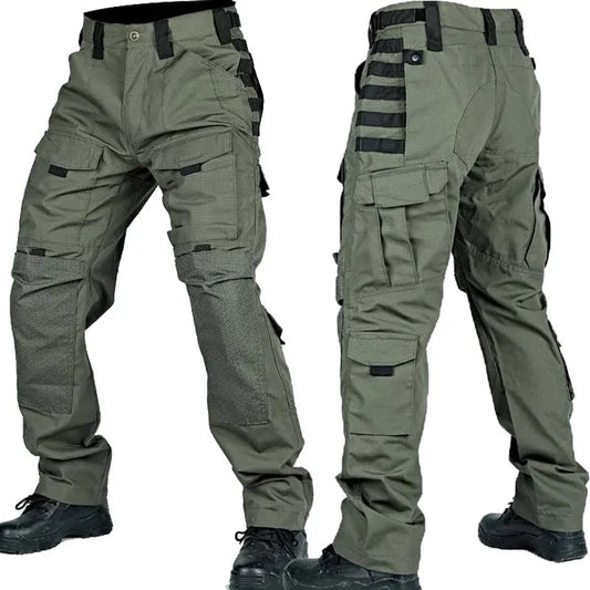 Men Tactical Pants Quick Dry Milit Multi-Pocket Cargo Pants Casual Trousers Wear-Resistant Workwear Traning Hunting Pants Loose