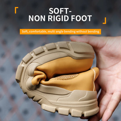 2025 Work Sneakers Men Indestructible Shoes Work Safety Shoes With Steel Toe Cap Puncture-Proof Male Security Protective Shoes