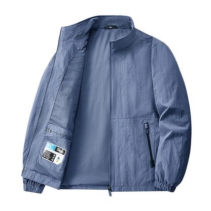 Big&Tall 8XL Men Outdoor Jacket Autumn Winter Jacket Hiking Camping Windbreaker Plus Size Spring Oversized Outwear Hooded Coat